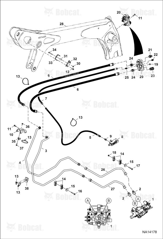Auxiliary Hydraulics B2LA11458 & Above