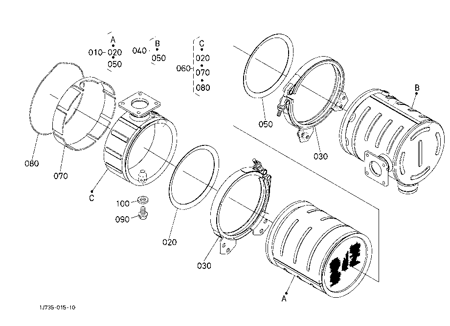 Diesel Particulate Filter Muffler