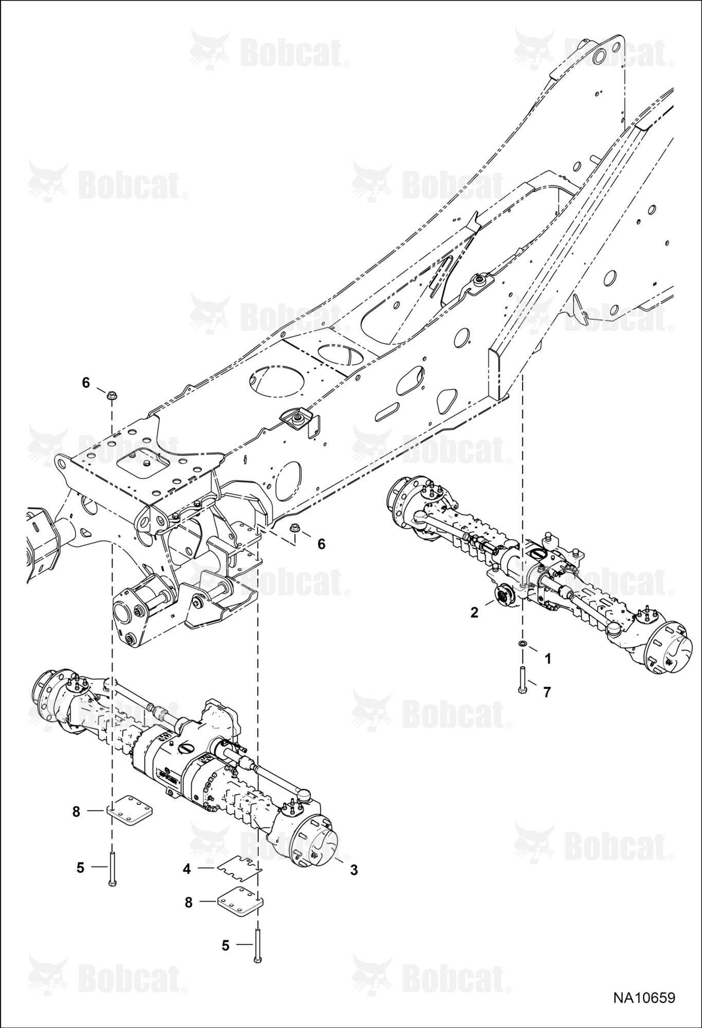Drive Train (Axles) (Non-leveling)  B41B11001 - B41B15000
