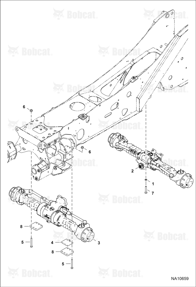 Drive Train (Axles) (Non-leveling)  B3KS11001 - B3KS13999