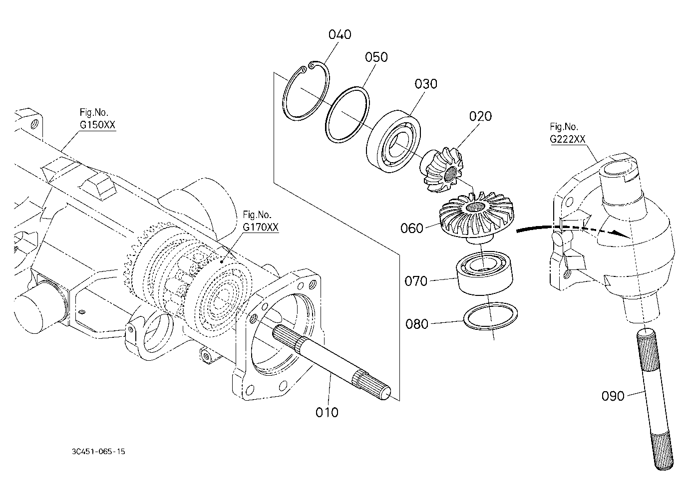 Differential Gear Shaft Lh
