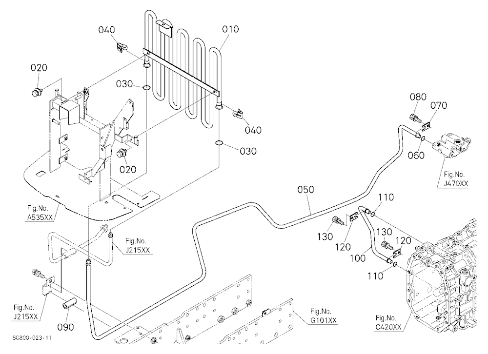 Hydraulic Oil Line (Oil Cooler)