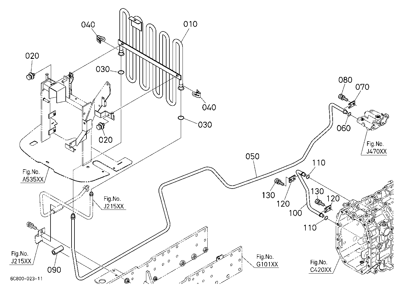 Hydraulic Oil Line (Oil Cooler)