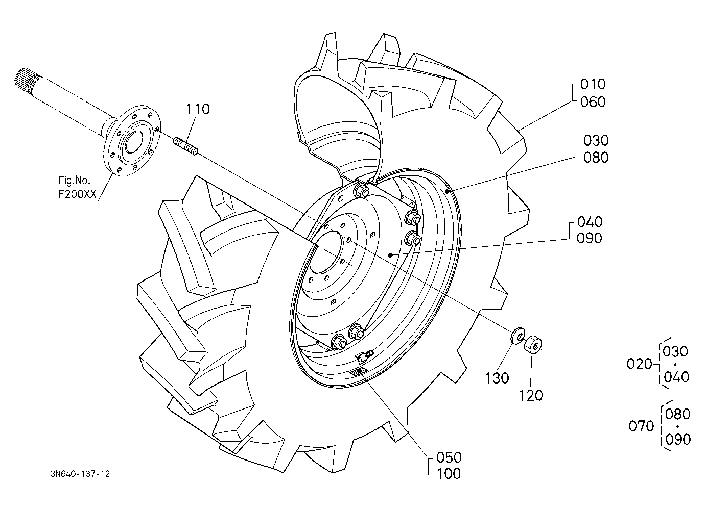 Rear Wheel (18.4R30)