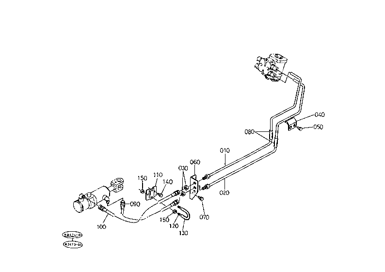 Power Steering Oil Pipe W/O Cab