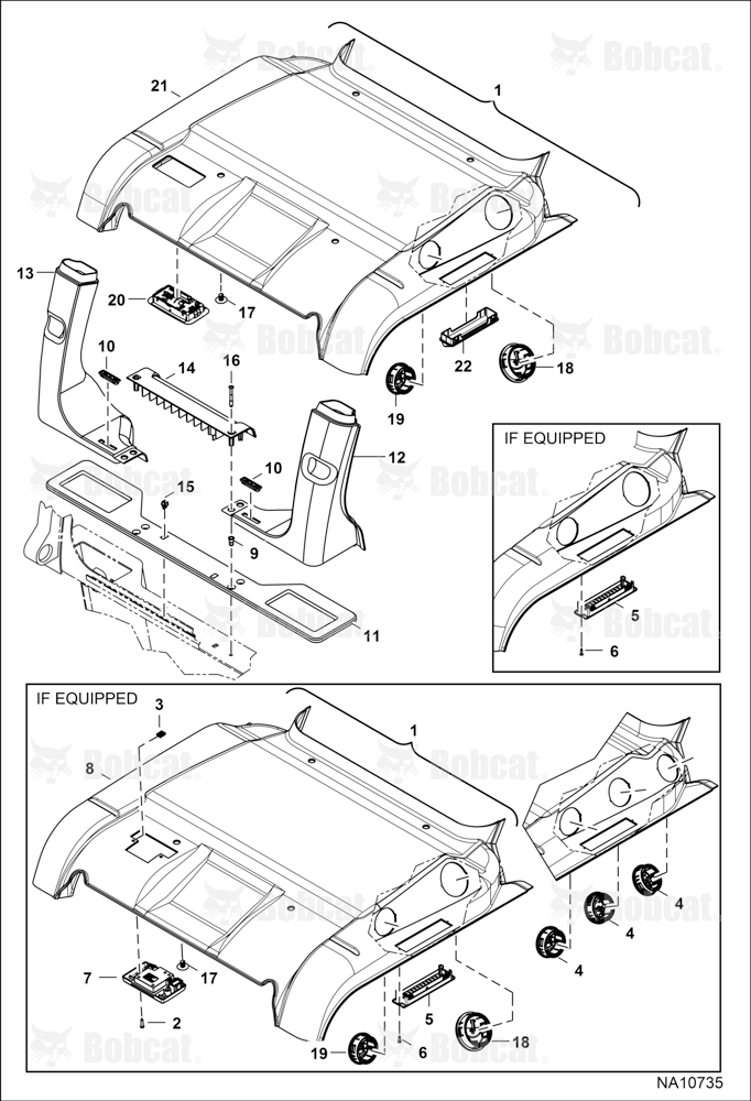 Operator CAB (Cab Interior) (HVAC) (Headliner)