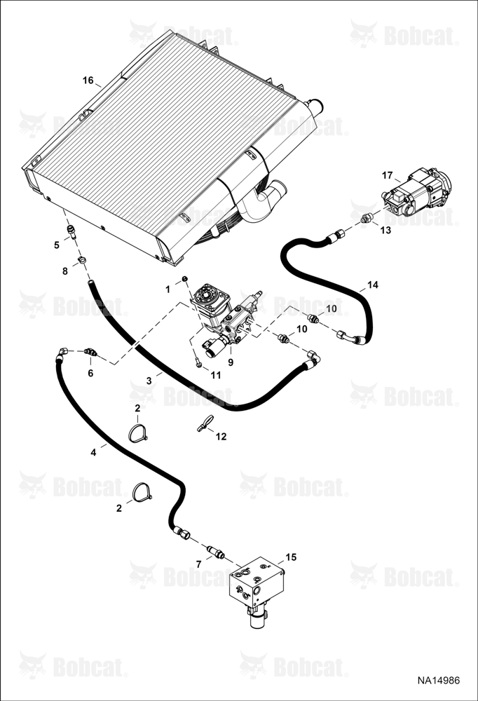 Hydraulic Circuitry (Fan Motor) (Reversible)