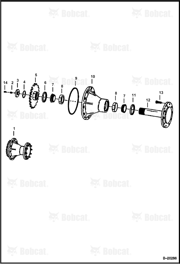 Axle & Hub Assembly  4963M11001 - 4963M12602