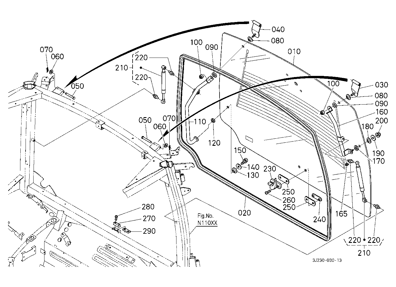 Hatch Back Glass(Rear Window ) [With Defogger]