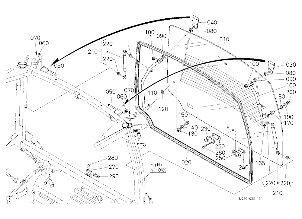 Hatch Back Glass(Rear Window ) [With Defogger]