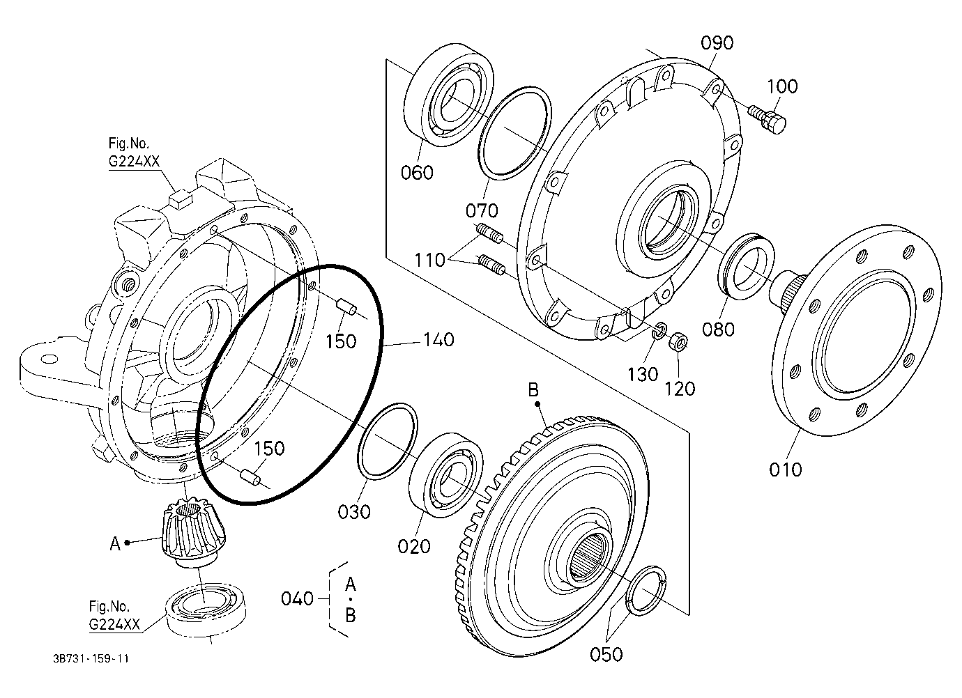 Front Axle Lh