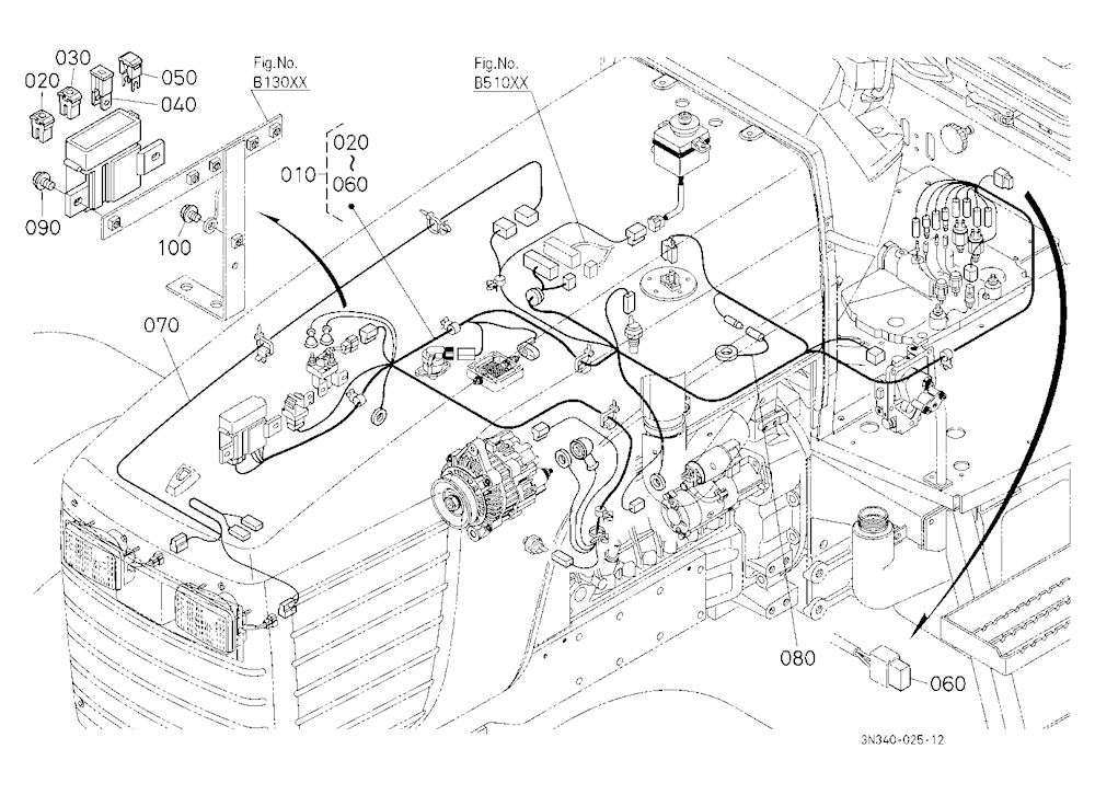 Electrical Wiring (Engine) [Dual Speed Type]