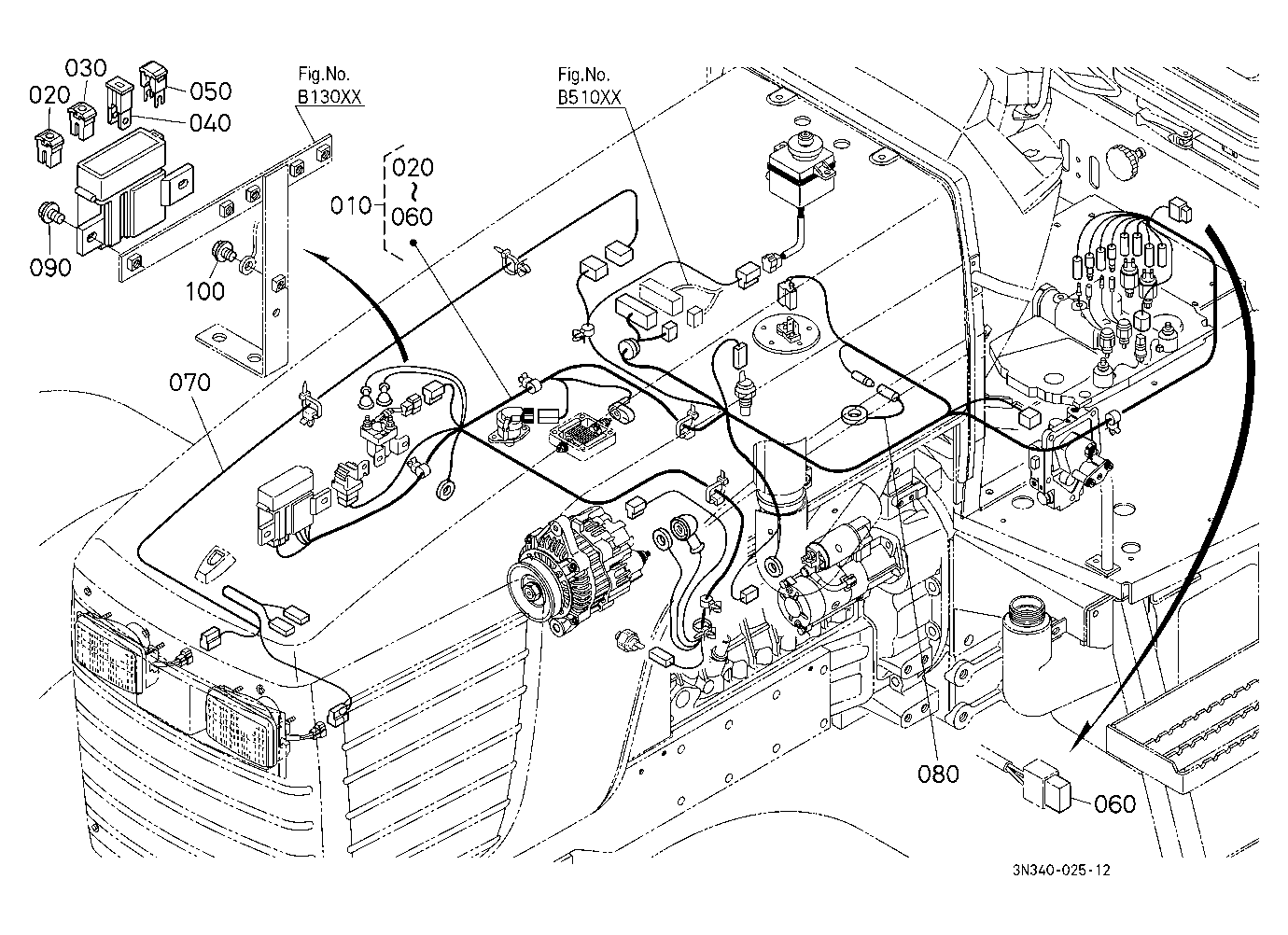 Electrical Wiring (Engine) [Dual Speed Type]