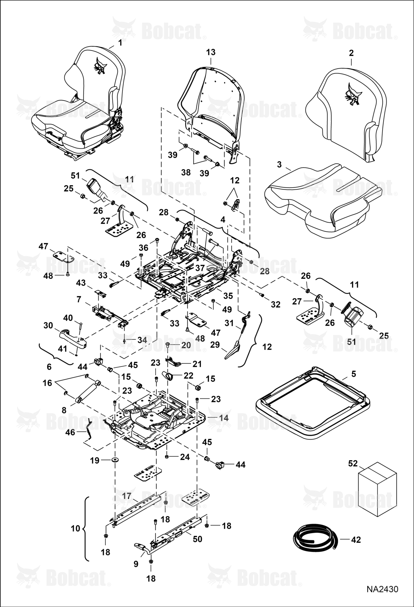 Seat - 80 mm (Suspension)