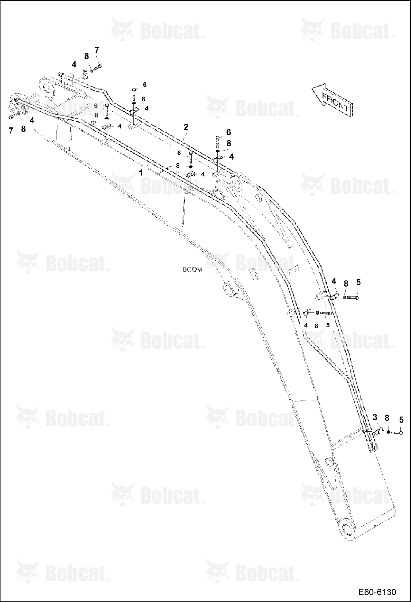 Hydraulic Circuitry (Boom) (2nd Auxiliary/Rotation)