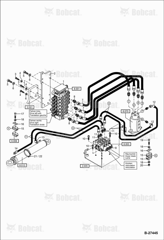 Hydraulic Installation - Articulation & Drive