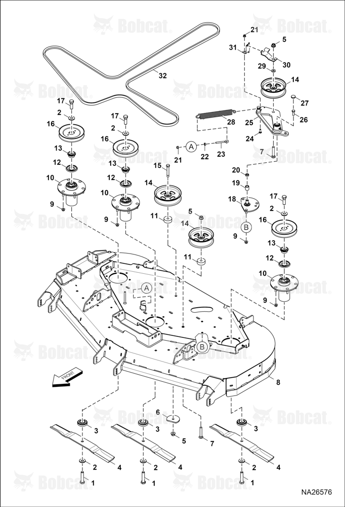 BELTS, Pulleys & Blades (61")