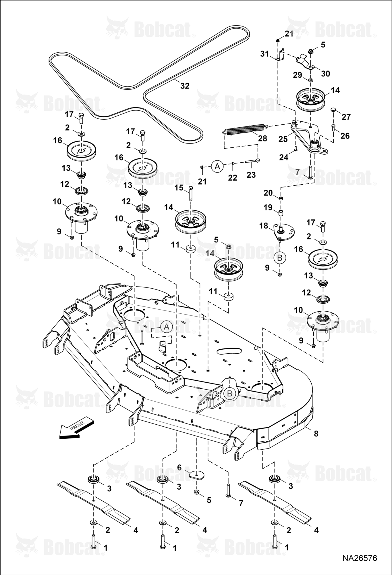 BELTS, Pulleys & Blades (61")