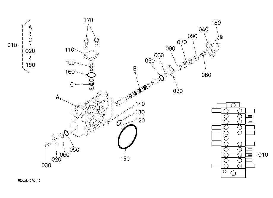 Spool Section (Travel Rh)