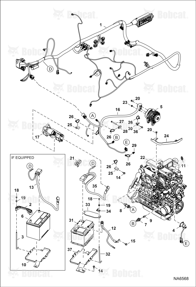 Engine Electrical Circuitry (Engine Sensors, Battery, ALT & Starter)  B42411001 - B42411178