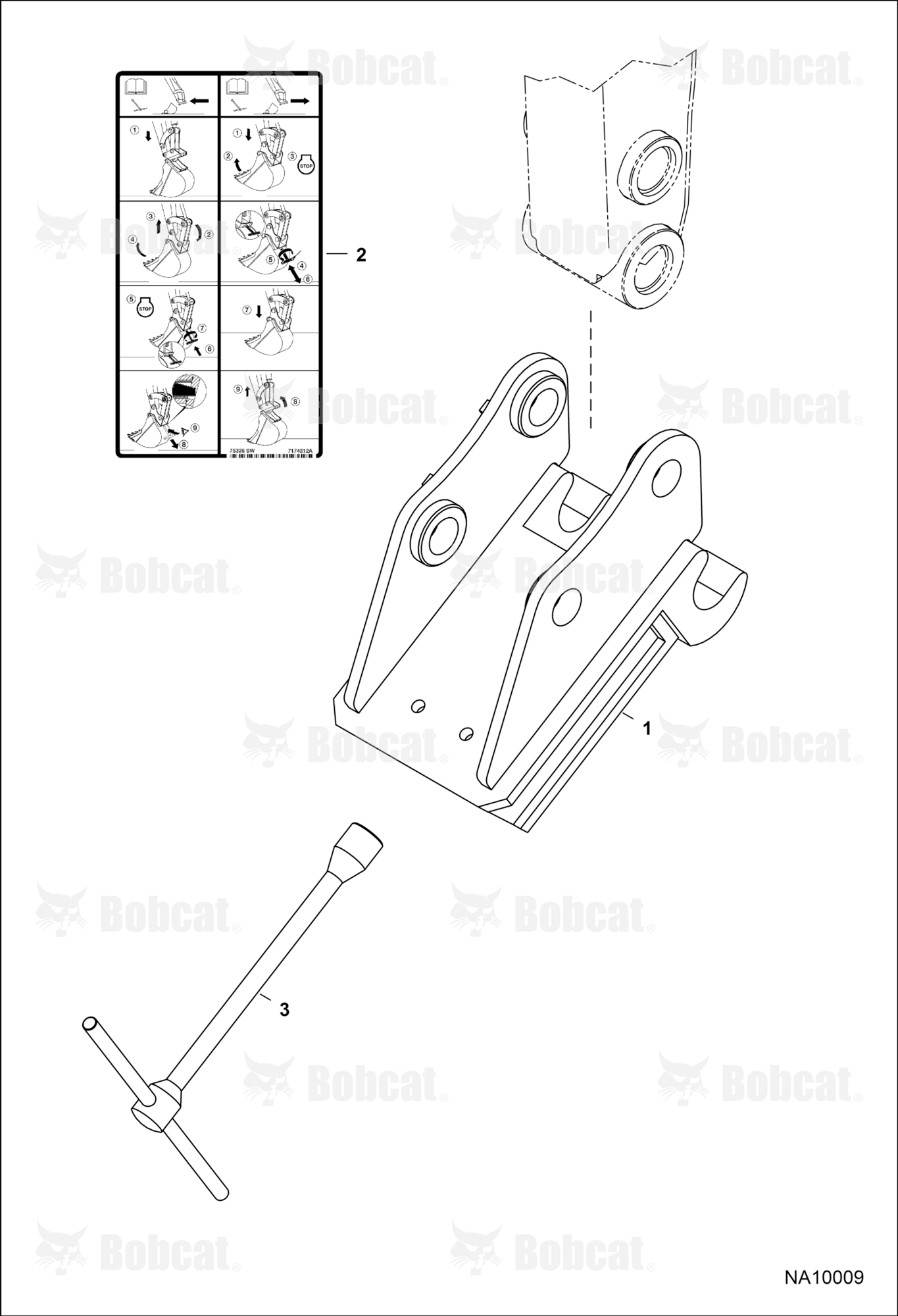 Bucket Link (Pin-On X-Change) (German Style System)