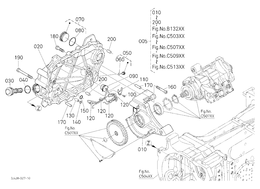 Transmission (Hydraulic Unit Housing) Component Pa