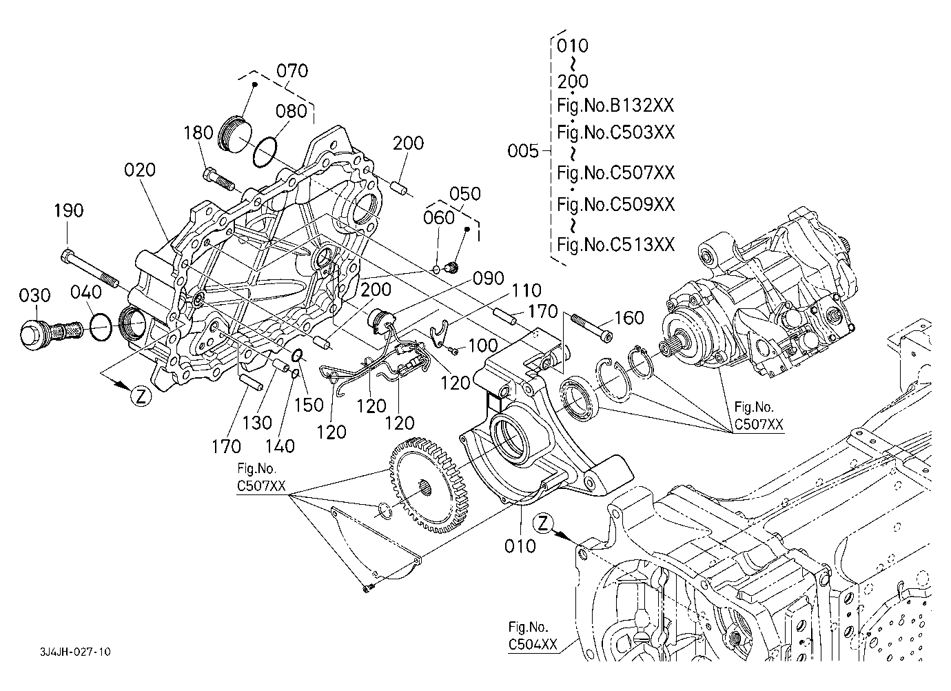Transmission (Hydraulic Unit Housing) Component Pa
