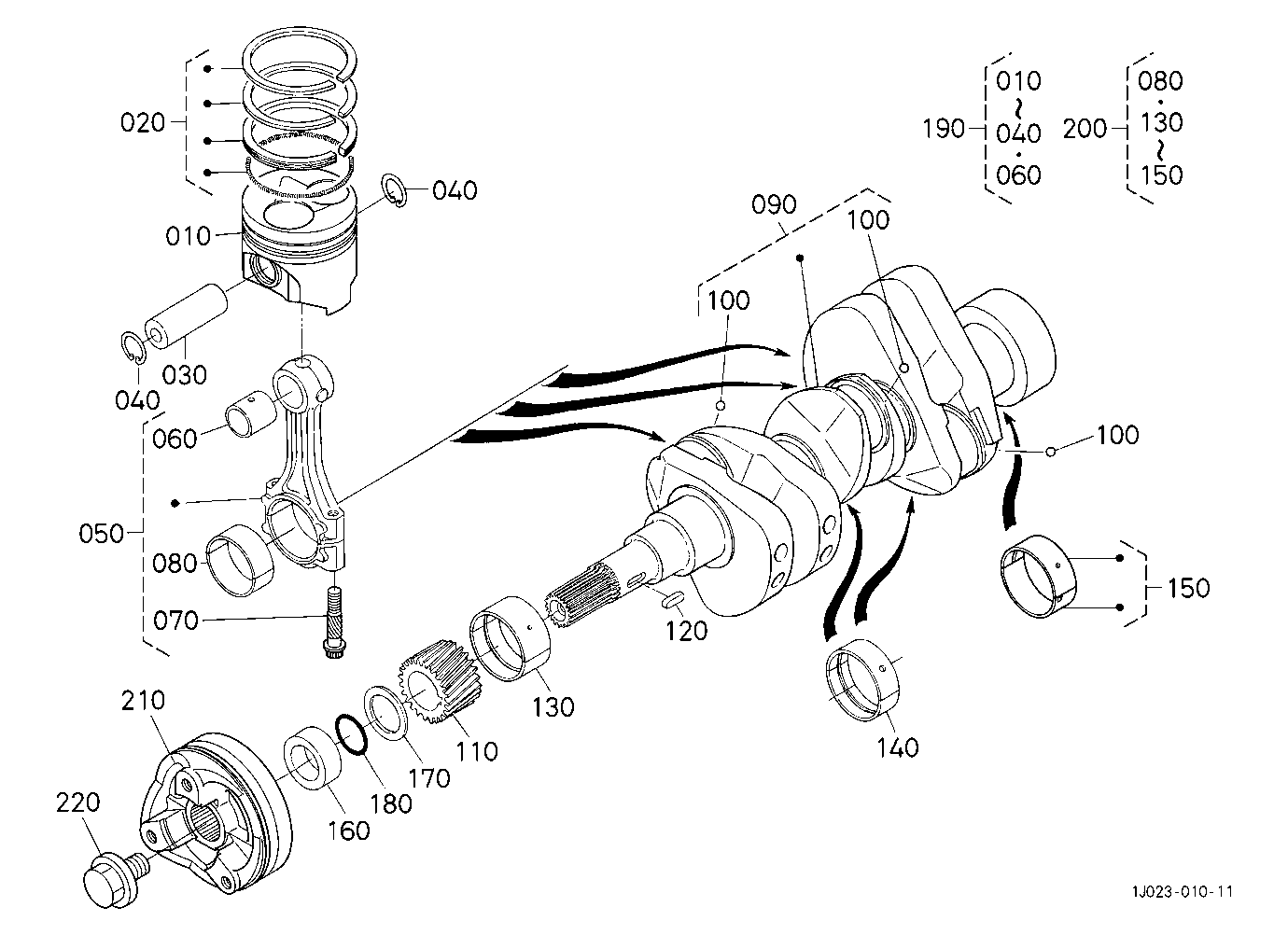Piston And Crankshaft