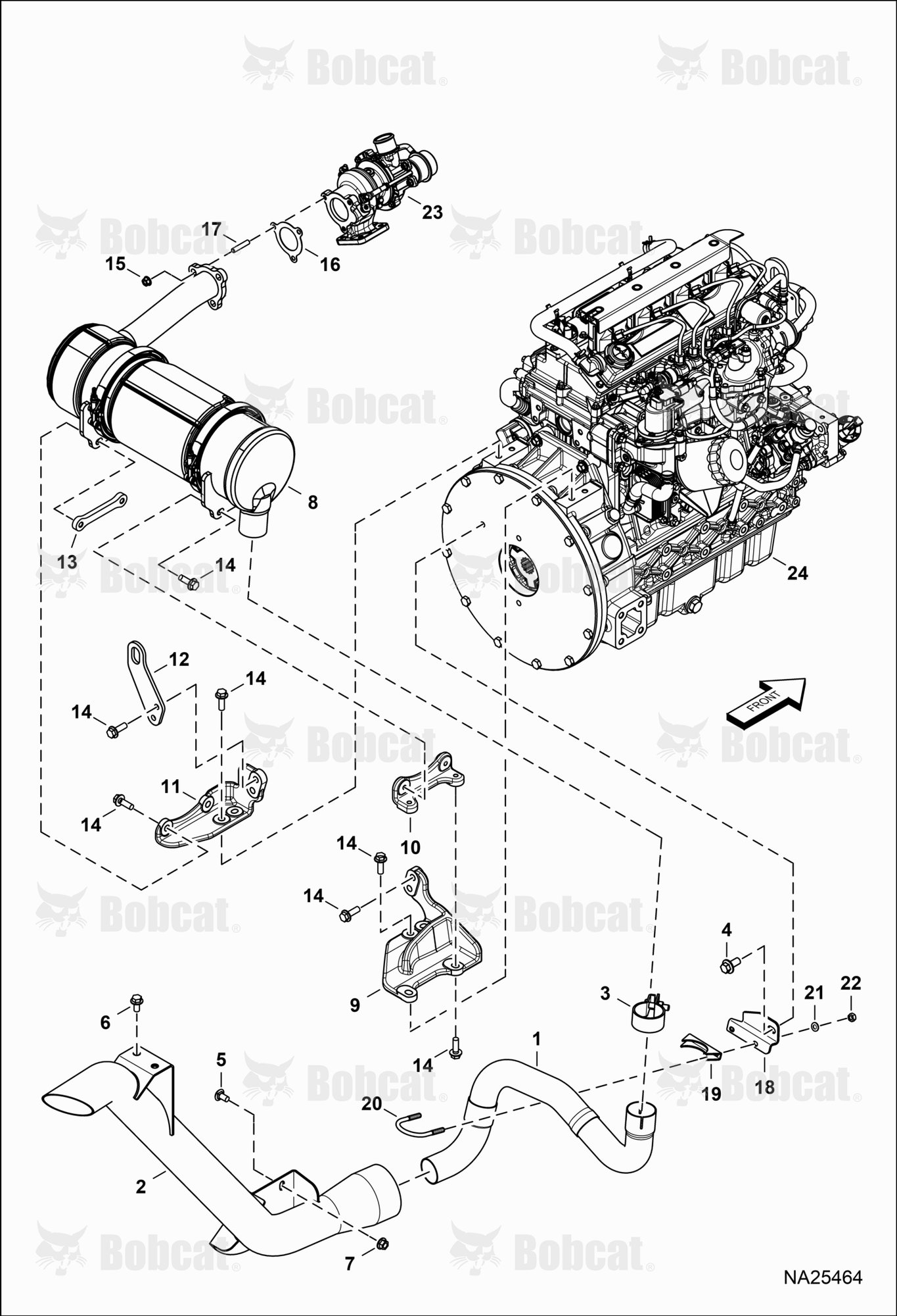 Engine & Attaching Parts (Exhaust System)