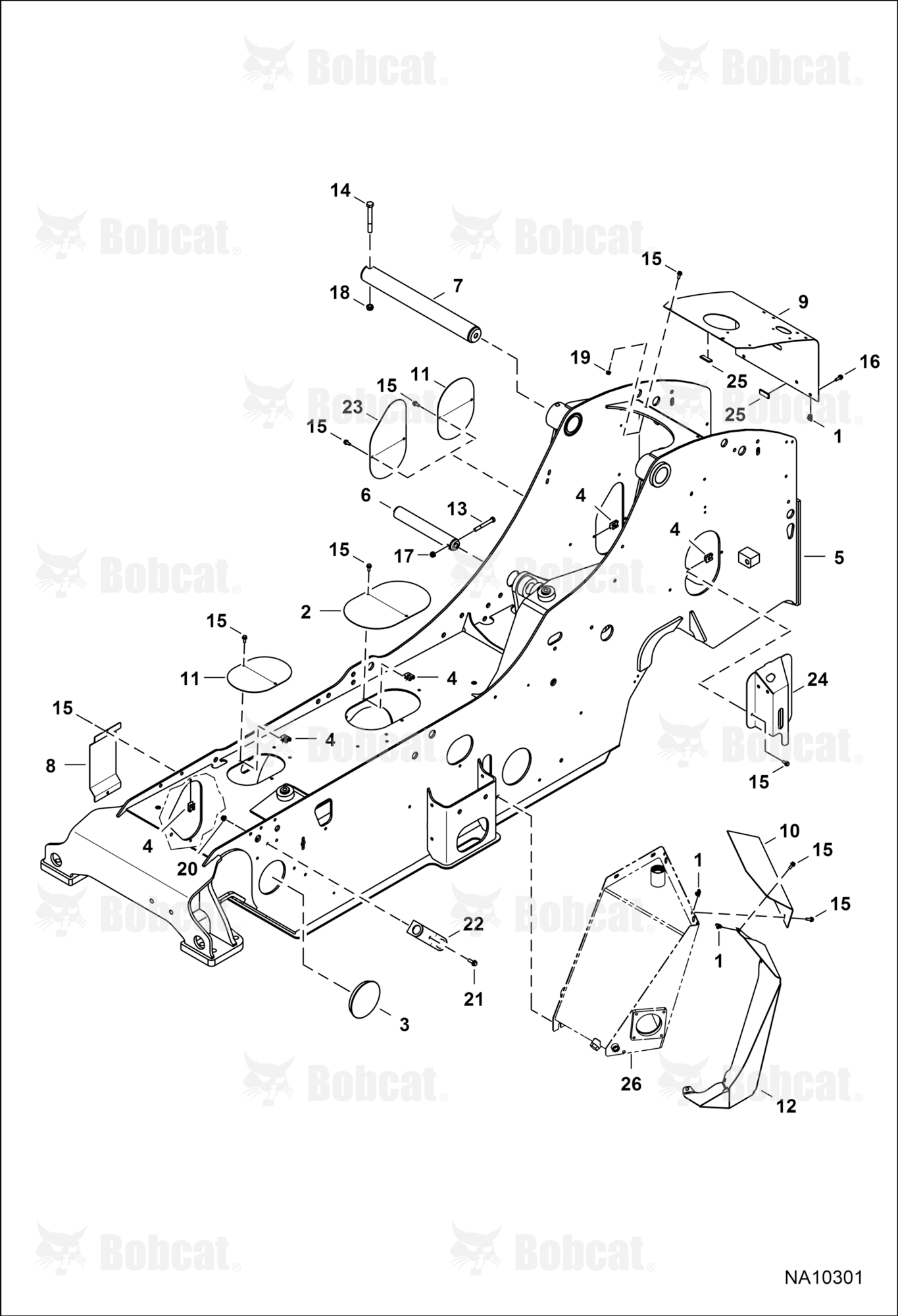 Main Frame (Standard CAB Height)  B3G714000 & Above, B3G814000 & Above, B3GB14000 & Above, B3GC14000 & Above