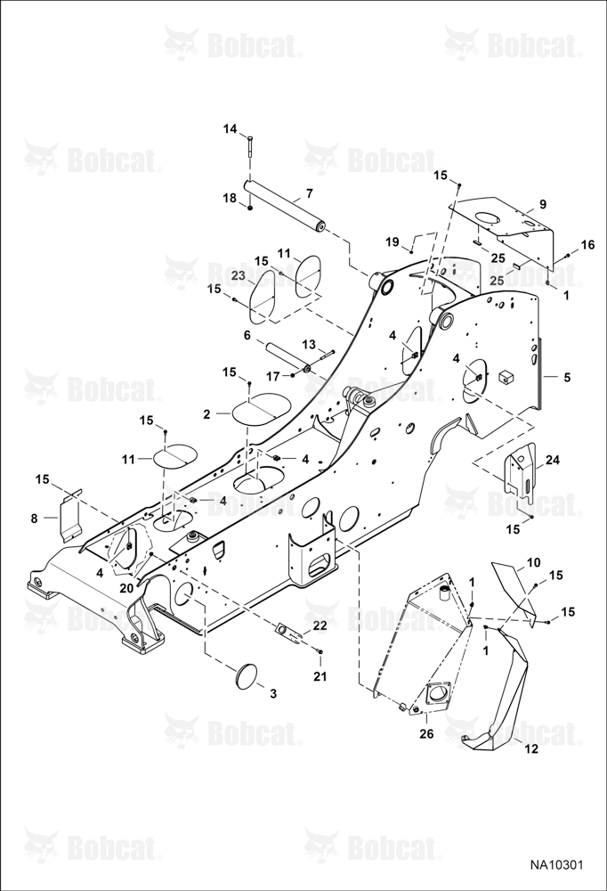 Main Frame (Standard CAB Height)  B3GJ11001 & Above, B3GK11001 & Above