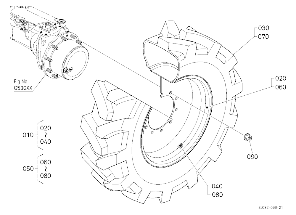 Front Wheel (380/85R28) [Firestone]