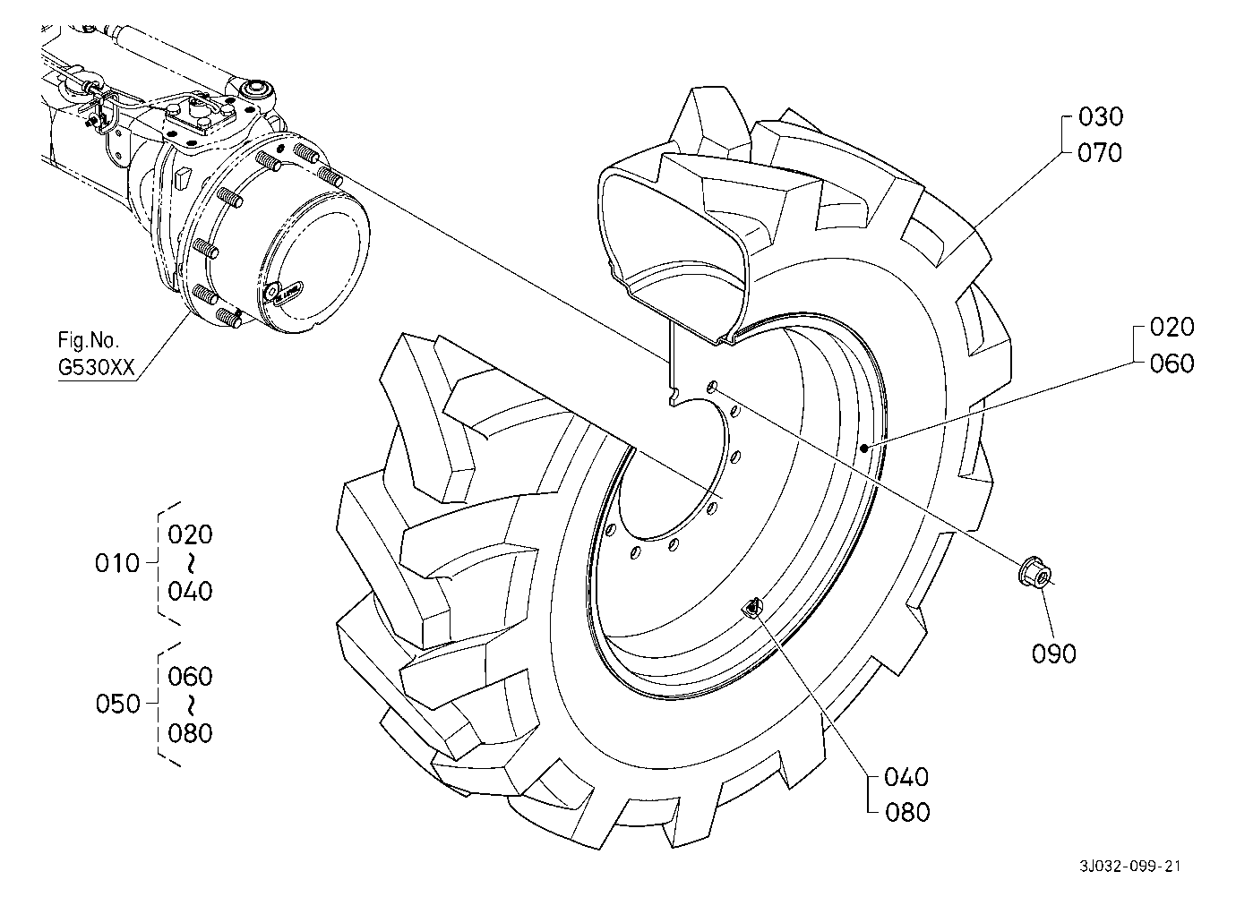Front Wheel (380/85R28) [Firestone]