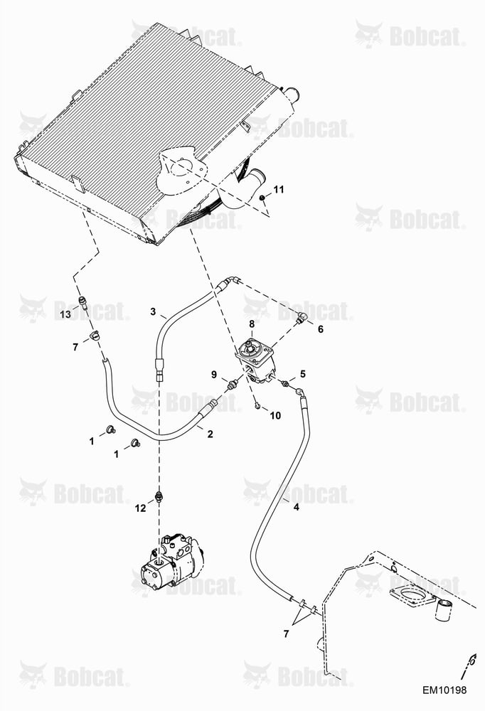 Hydraulic Circuitry (Fan Motor) (Non-reversible)
