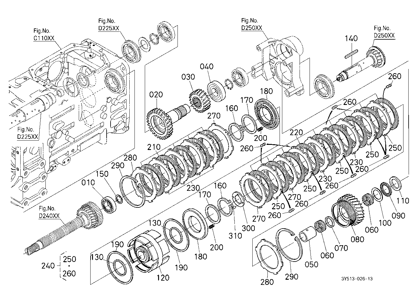Main Gear Shift Shaft And Range Gear Shaft [Old]