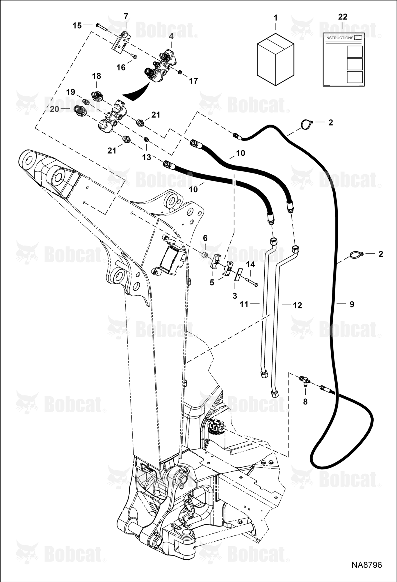 Coupler Block Kit (Extendable Arm)