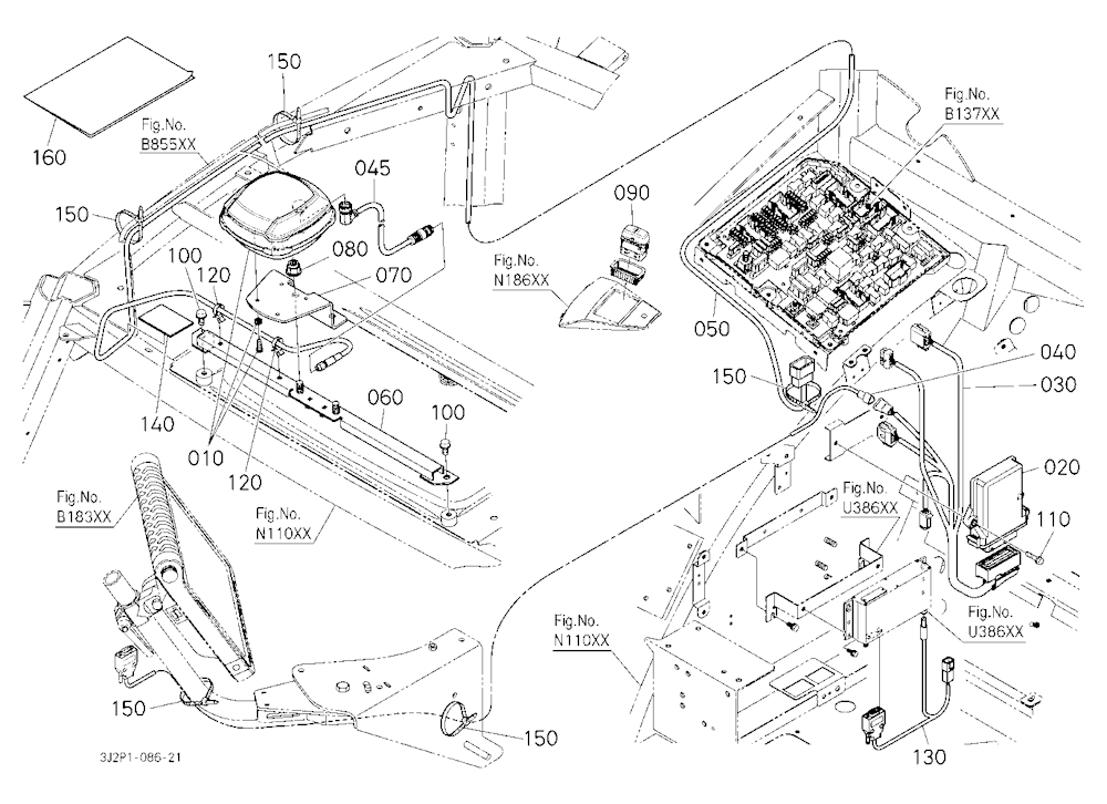 Anntena Kit (Auto Steer Rtk/Without Modem) [Option