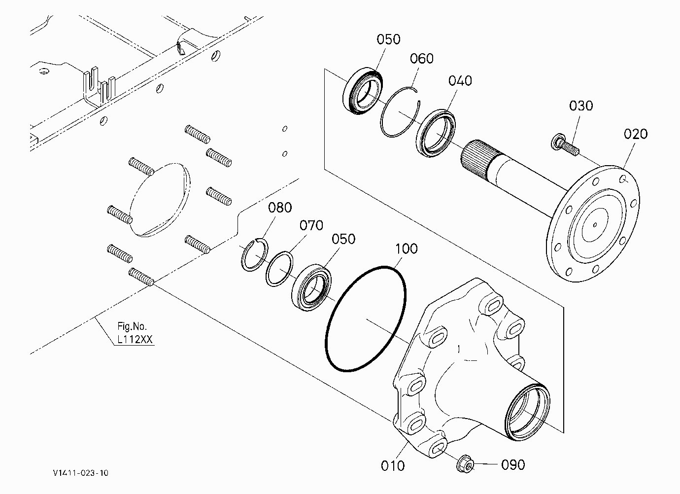 REAR AXLE (LH)