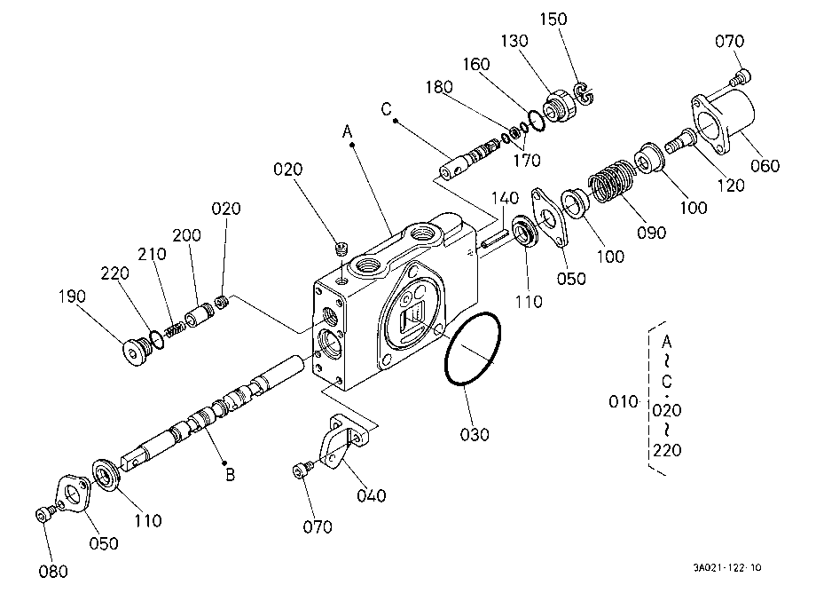 Auxiliary Control Valve [Ca][Component Parts]