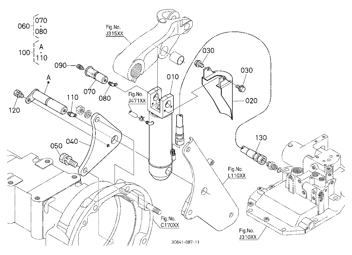 3P-Lift Assist Cylinder Rh