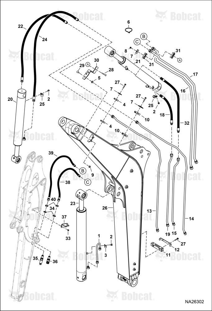 Hydraulic Circuitry (Work Tubelines & Cylinders)