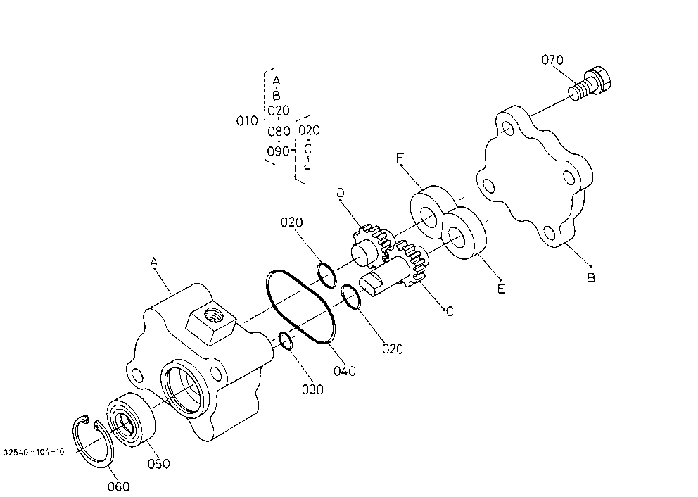 Hydraulic Pump (Hdt/Hdt-W) [Component Parts]