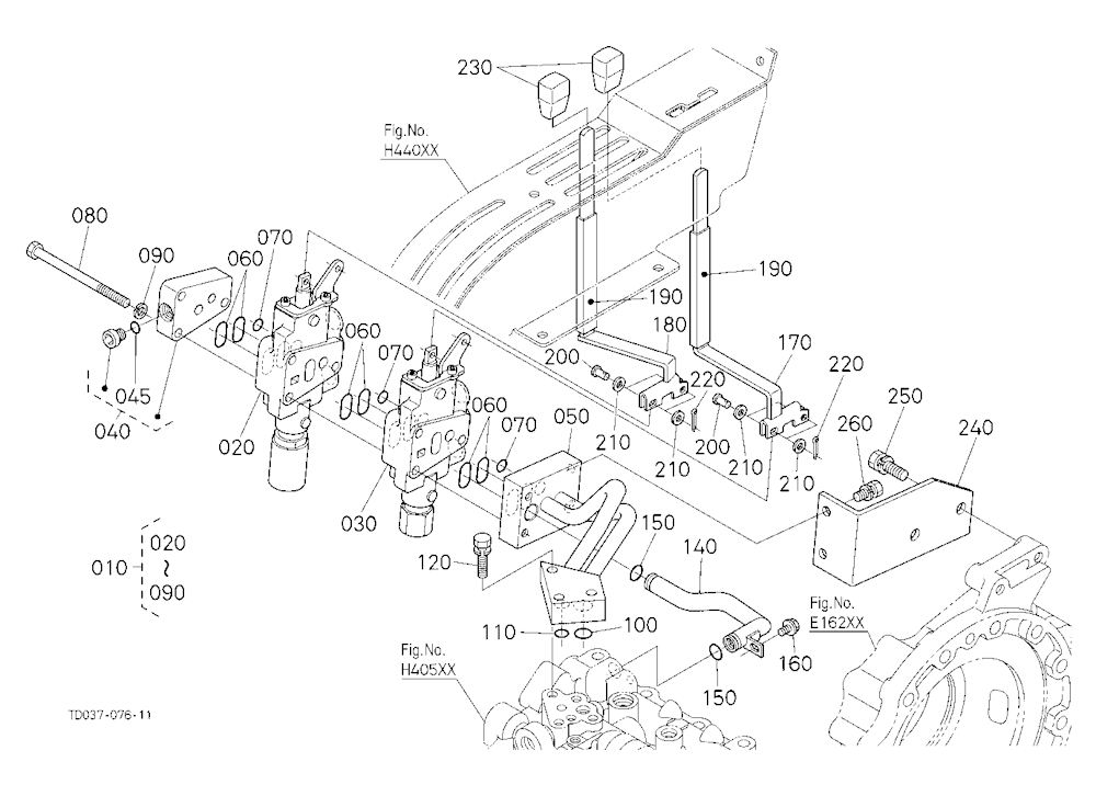 Auxiliary Control Valve Lever [Cab Type] [Ca]