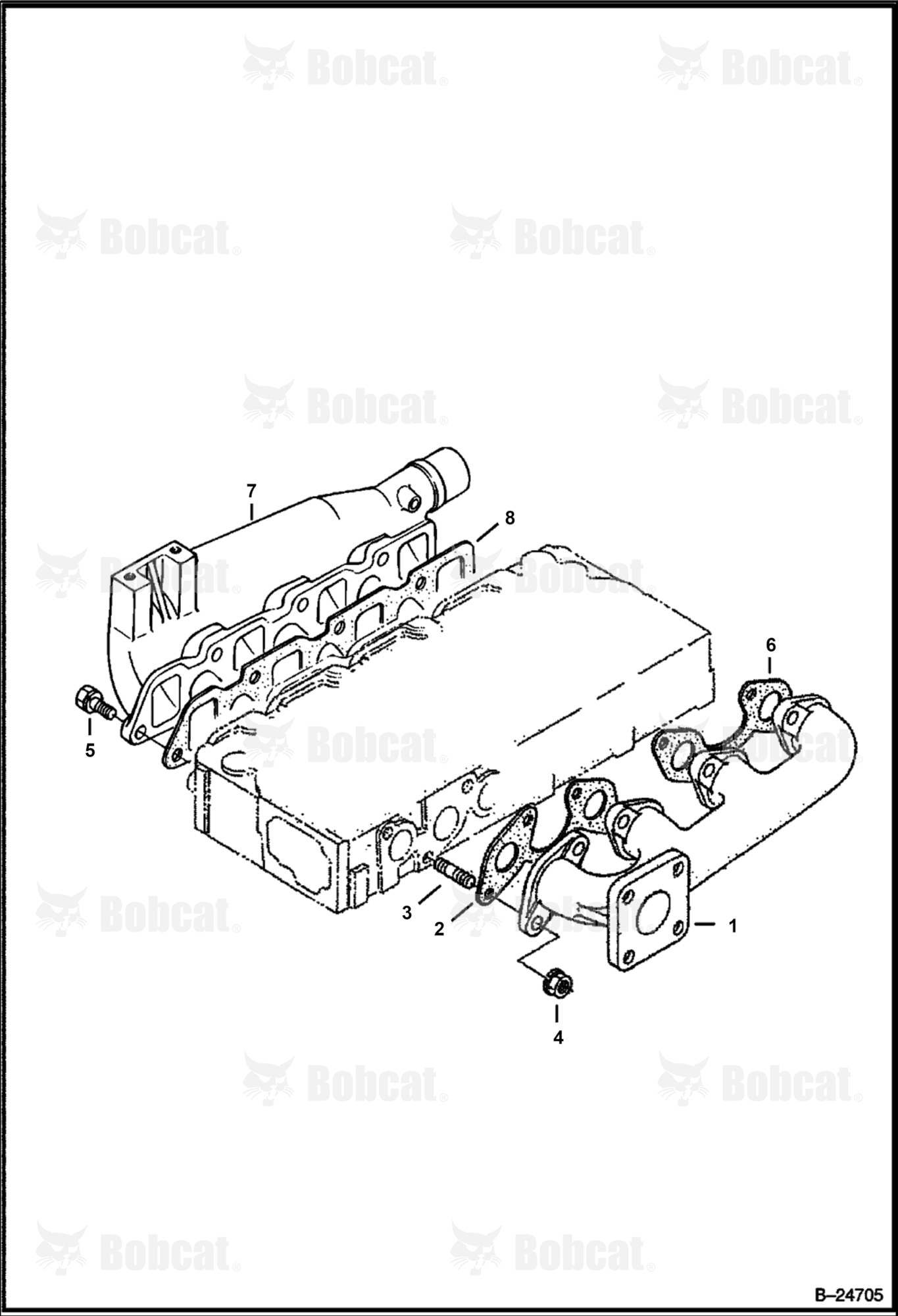 Manifolds (Kubota - V2203 2EB - Tier II Replacement) (1G975-41000)