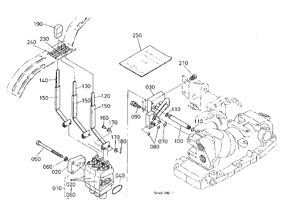 Remote Control Valve Lever 3 [Cab Type] [Option]