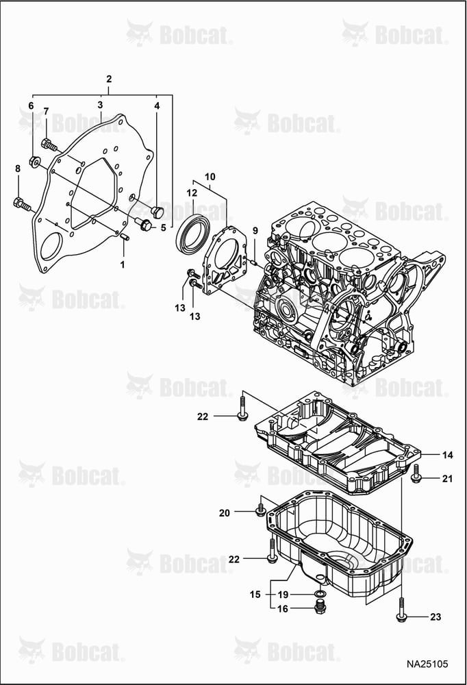 Flywheel Housing & Oil Pump