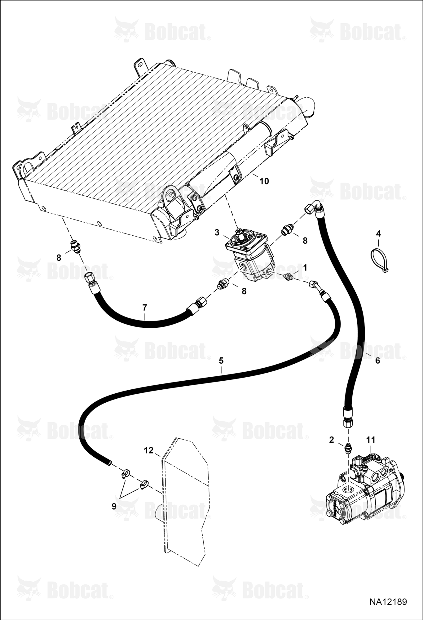 Hydraulic Circuitry (Fan Motor) (Non-reversible)