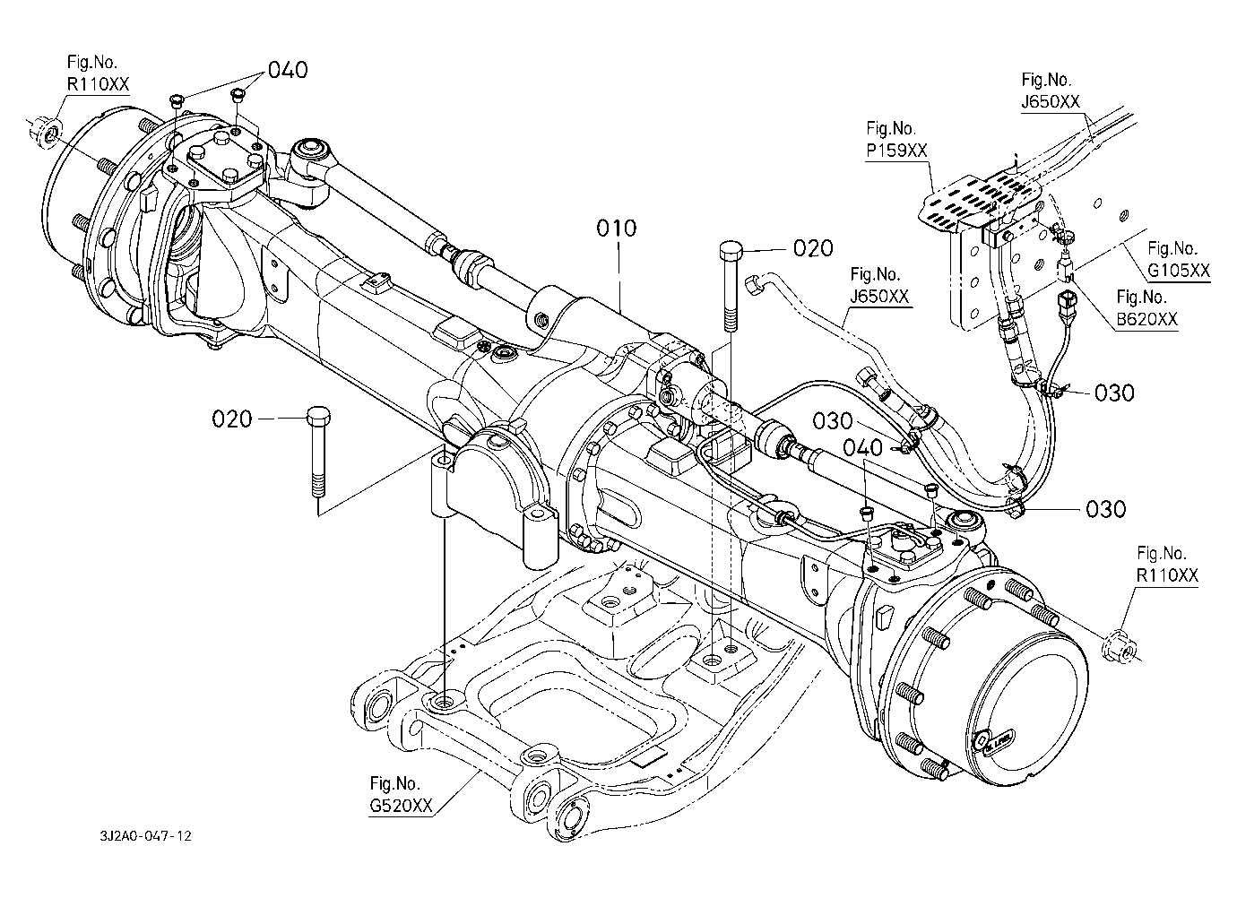 Front Axle [With Front Suspension]
