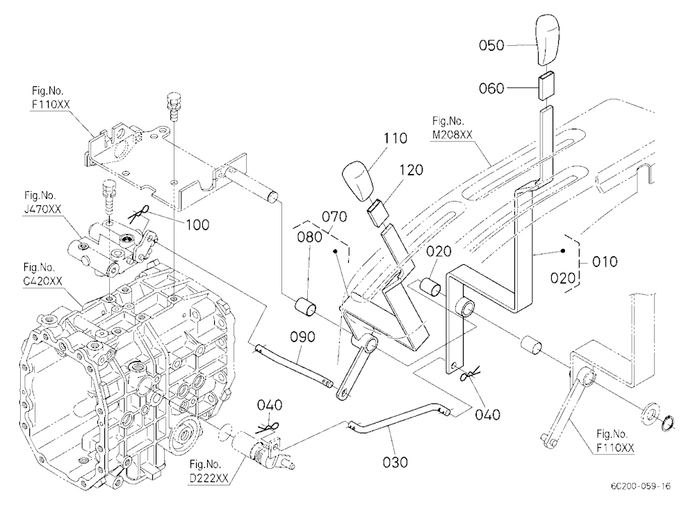 Pto Gear Shift Lever