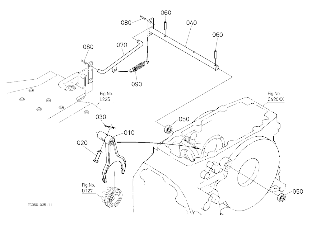 Differential Lock Shift Fork